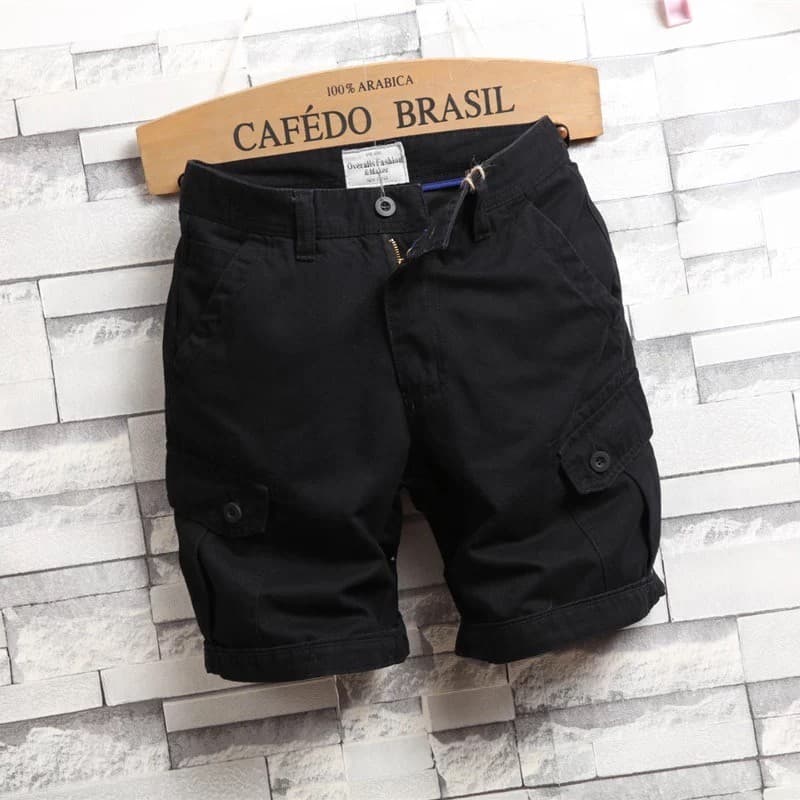 Macacão masculino de algodão puro resistente à sujeira, resistente ao desgaste, com vários bolsos, reto, casual, de cinc