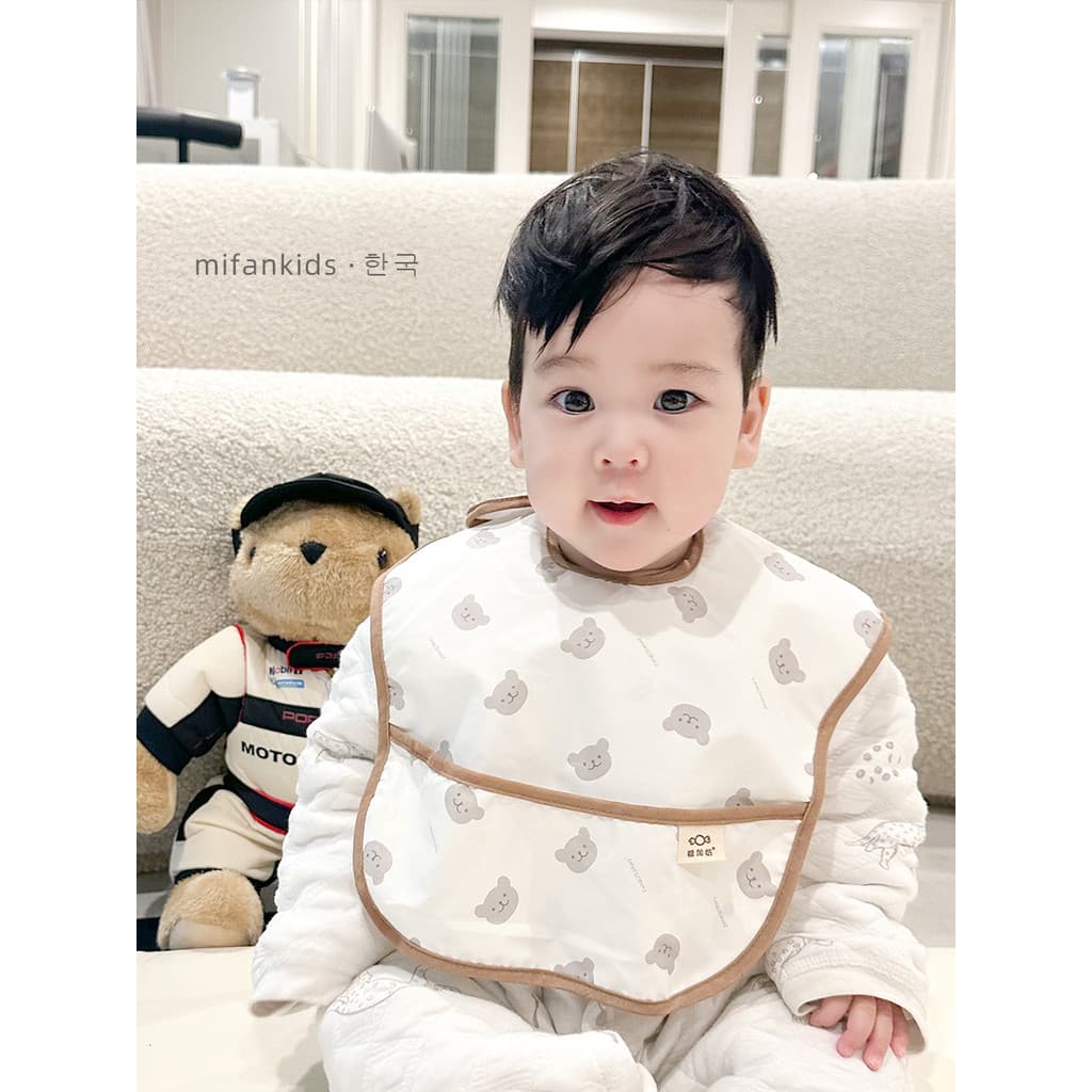2026 estilo coreano ins Super macio babador do bebê descartável à prova dwaterproof água suplemento alimentar do bebê ba