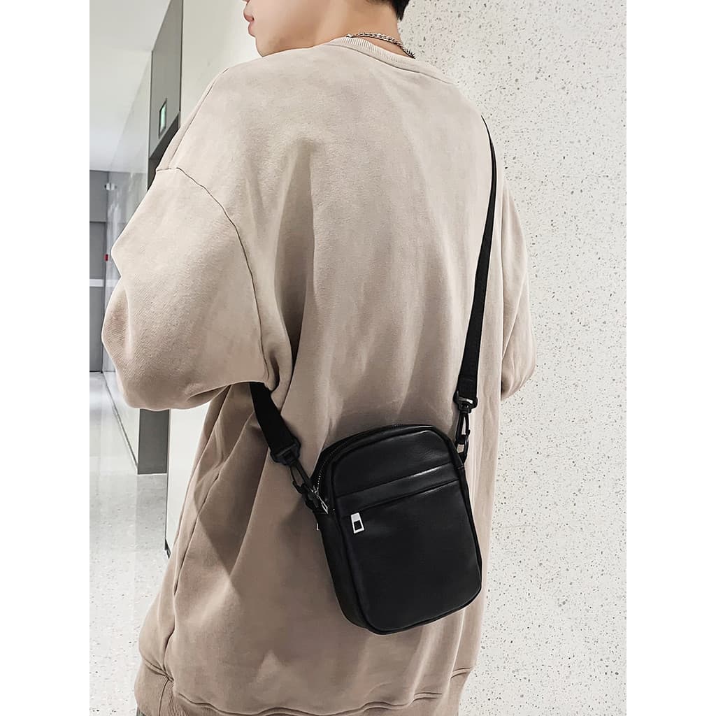 Homens Street Wear pequena mochila simples Casual saco do mensageiro meninos portátil pequeno saco de ombro 2026 novo es