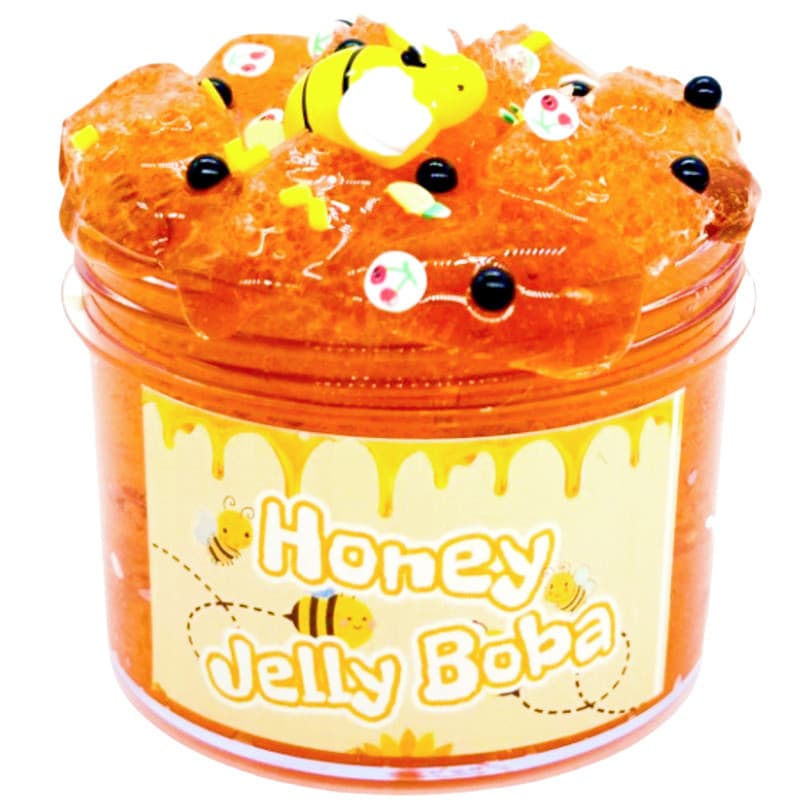 Kit Boba Slime De Geléia De Mel 70ml/240ml ​ – Brinquedo Sensorial DIY Com Pérolas De Gelatina De Abelha Fofas Para Cria