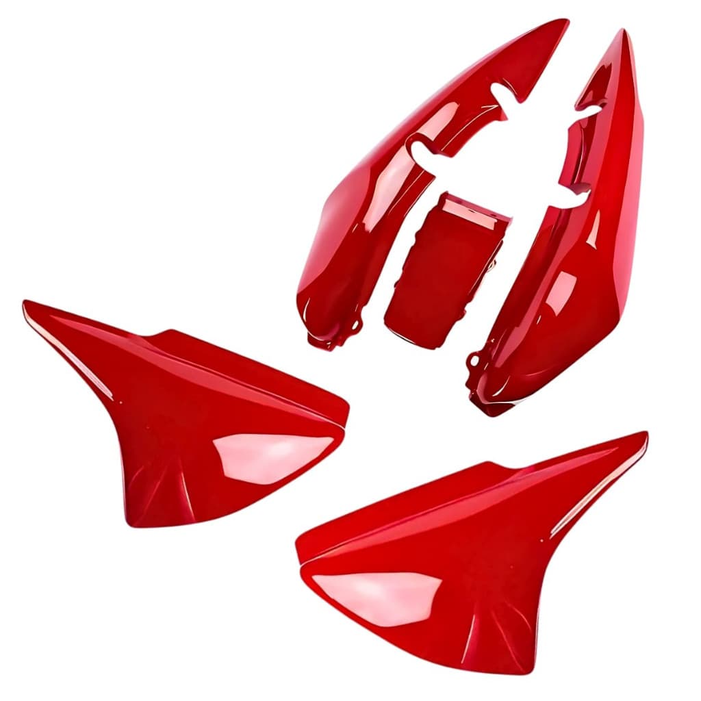 Carenagem Rabeta Traseira Tampa Lateral CG 150 Titan Vermelho 2004 ate 2008 Pintado Envernizado