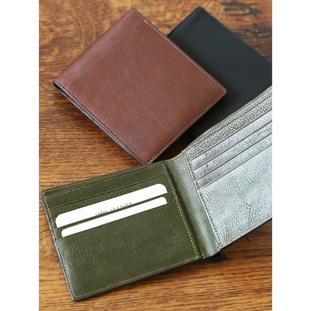 LANSPACE Carteira de couro de primeira camada de couro curto carteira pequena exportação carteira masculina simples Slot