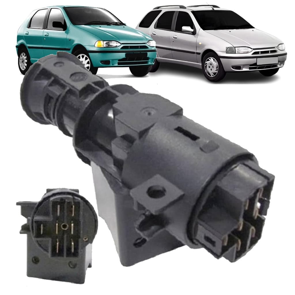 Trava De Direção Com Comutador Elétrico Strada 1997 A 2003