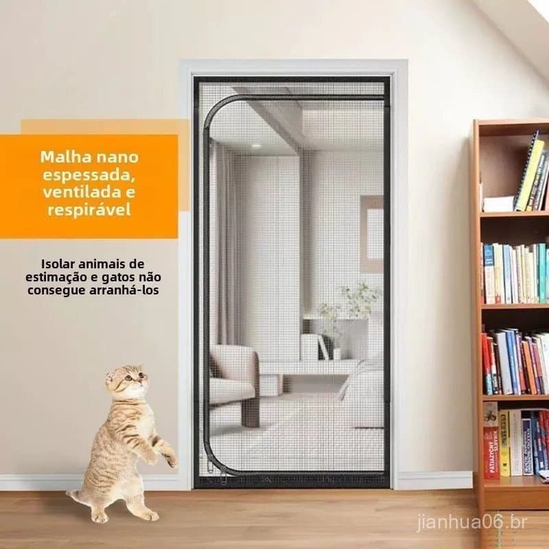 Grande tamanho da porta anti-gato porta anti gato de tela para gatos cerca tela de proteção para porta