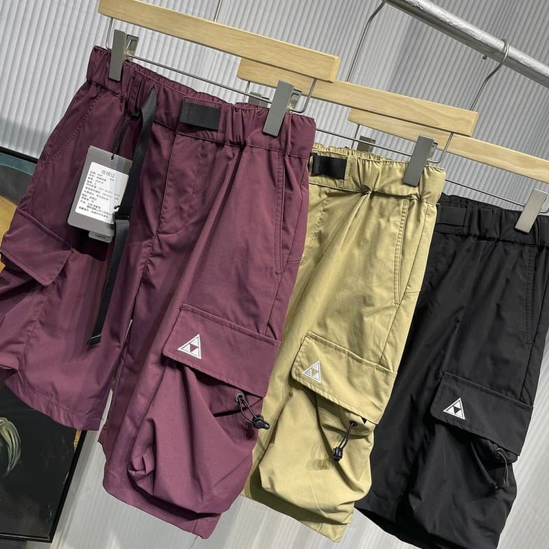 Série de montanhas ao ar livre!Cinto estilo verão bolso tridimensional repelente de água cintura elástica macacão Casual