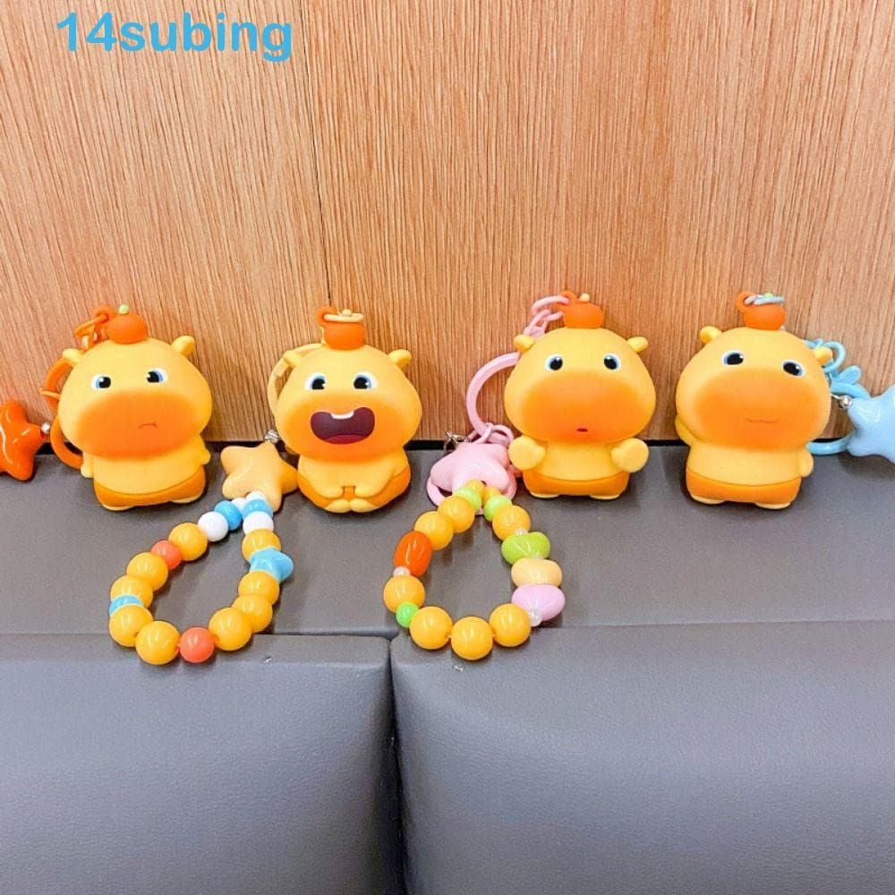 SUBING Lulu Doll Keychain , PVC Q-Versão Capivara Chaveiro , Bolsa Charme Expressão Fofa Corrente De Telefone De Desenho