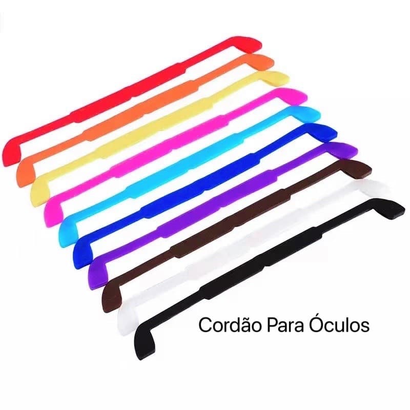 Cordão De Silicone, Poliéster Para Óculos - Adulto ou Infantil