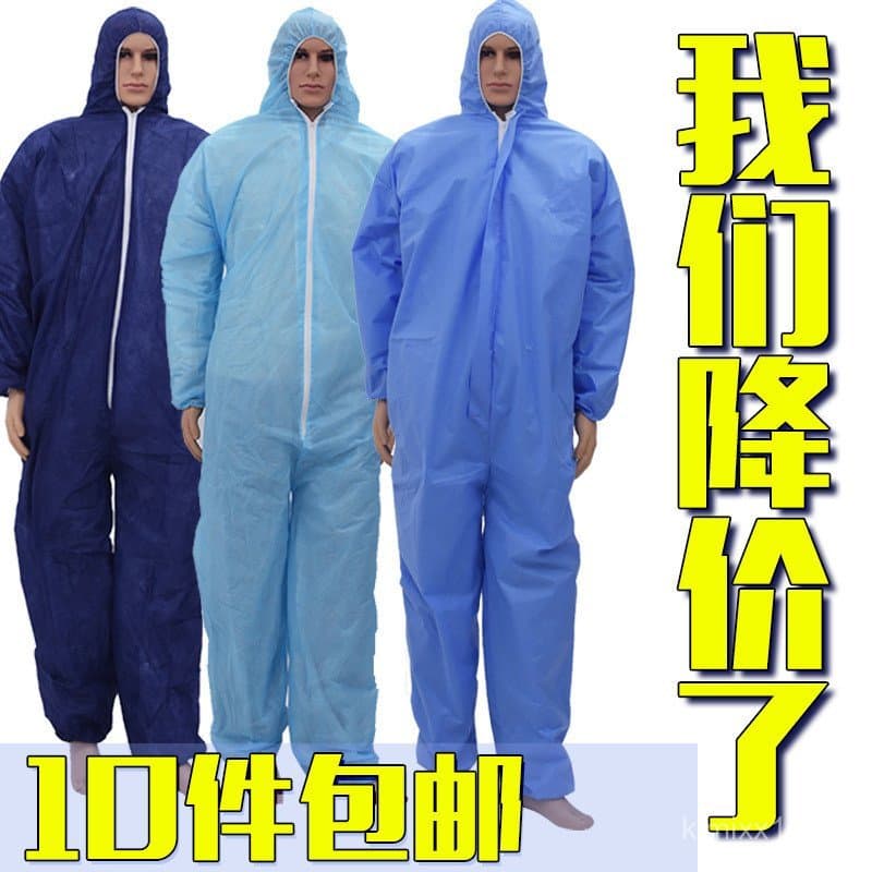 Descartável masculino feminino de uma peça com capuz protetor Workwear à prova de poeira à prova de óleo fazenda de porc