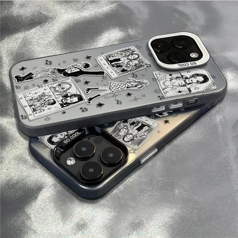 Capinha de silicone antiimpacto, resistente a golpes1 NANA.Capa moderna, compatível com iPhone 13/14/15/16/17 Pro Max.