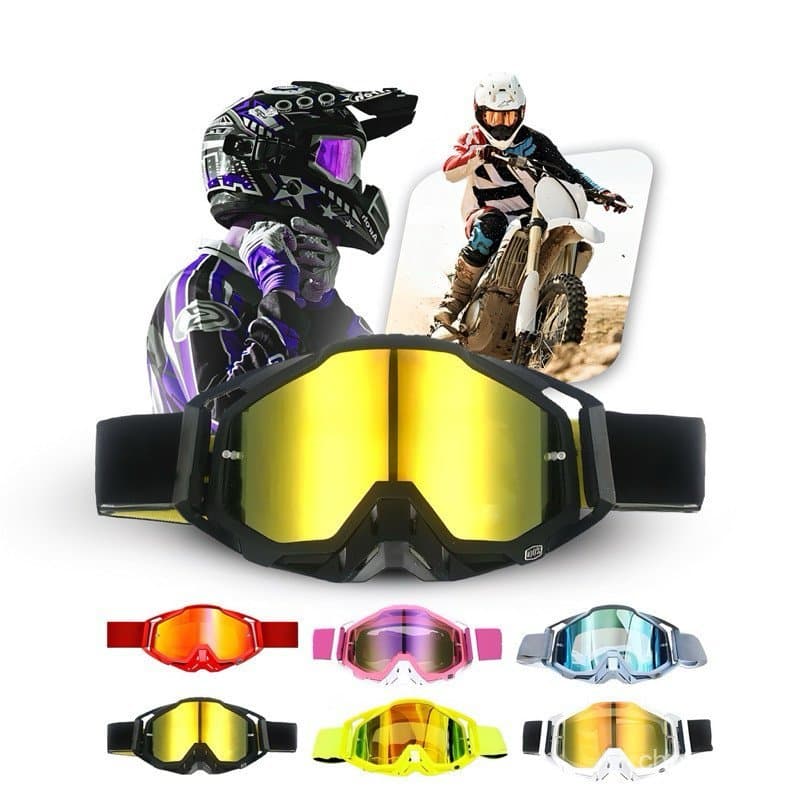 Óculos Motocross Trilha Enduro Off Road Cross Lente Espelhada Proteção Anti Embaçante Segurança