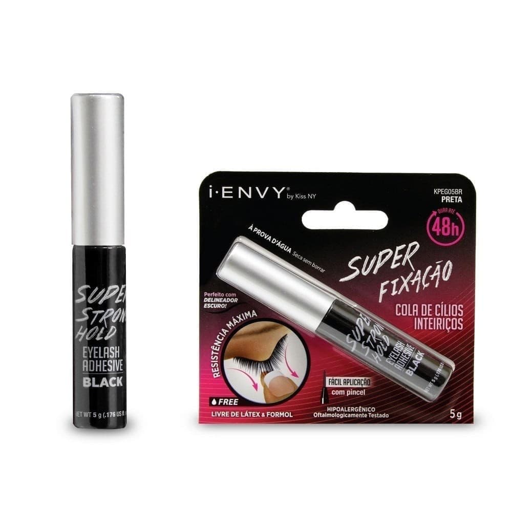 Kiss Cola Kpeg05Br Super Fixacao 48H Cilios Preta (S26)