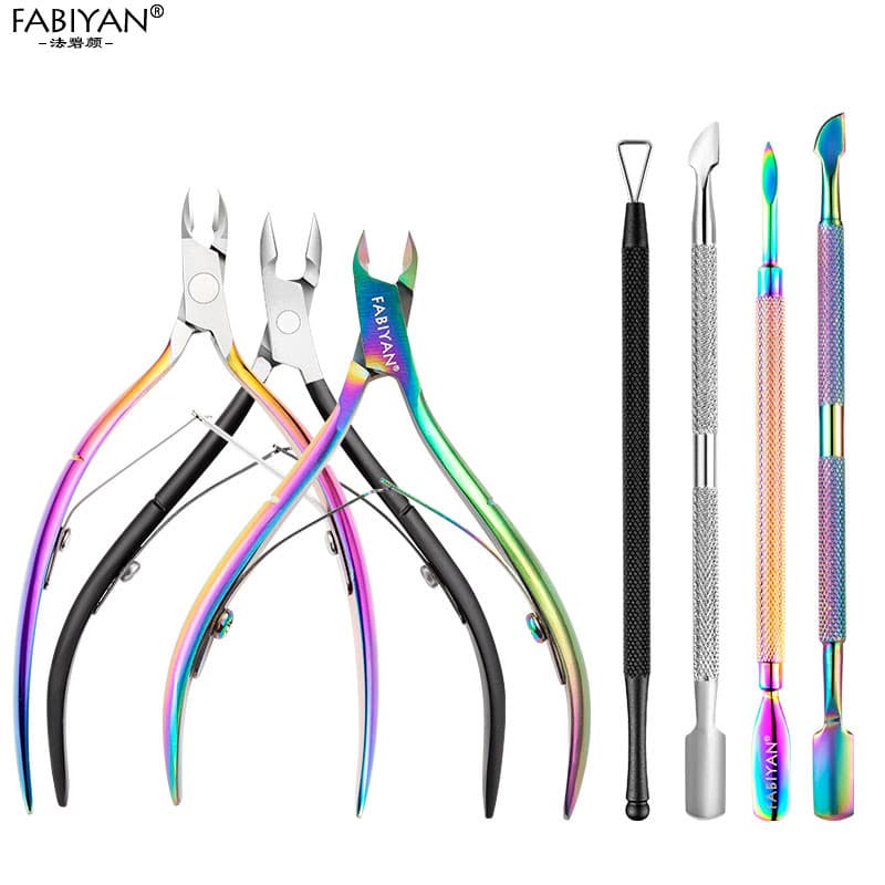 Tesoura de pele morta ferramentas de Manicure garfo de pele morta triângulo remoção de unhas plaina removedor de unhas e
