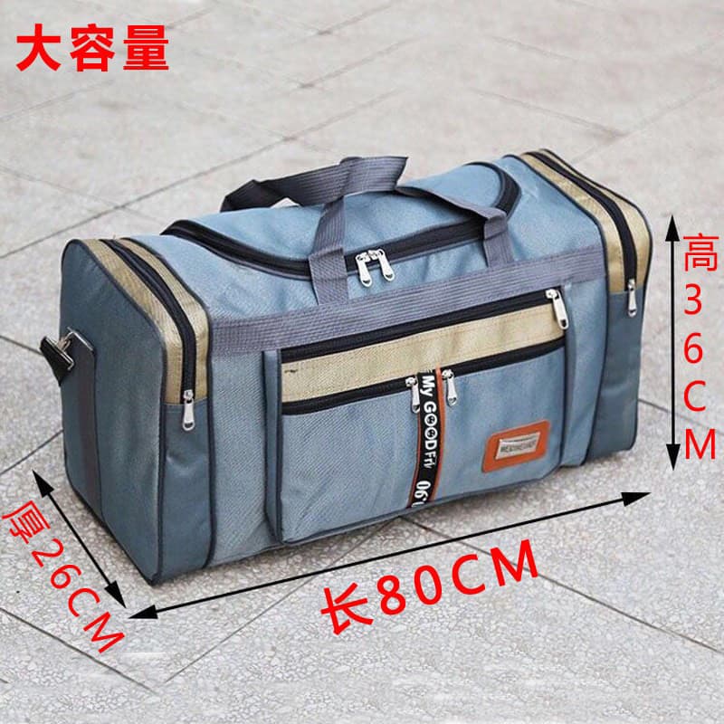 Bolsa de viagem portátil de grande capacidade masculina bolsa de bagagem de ombro mochila de lona roupas de viagem espor