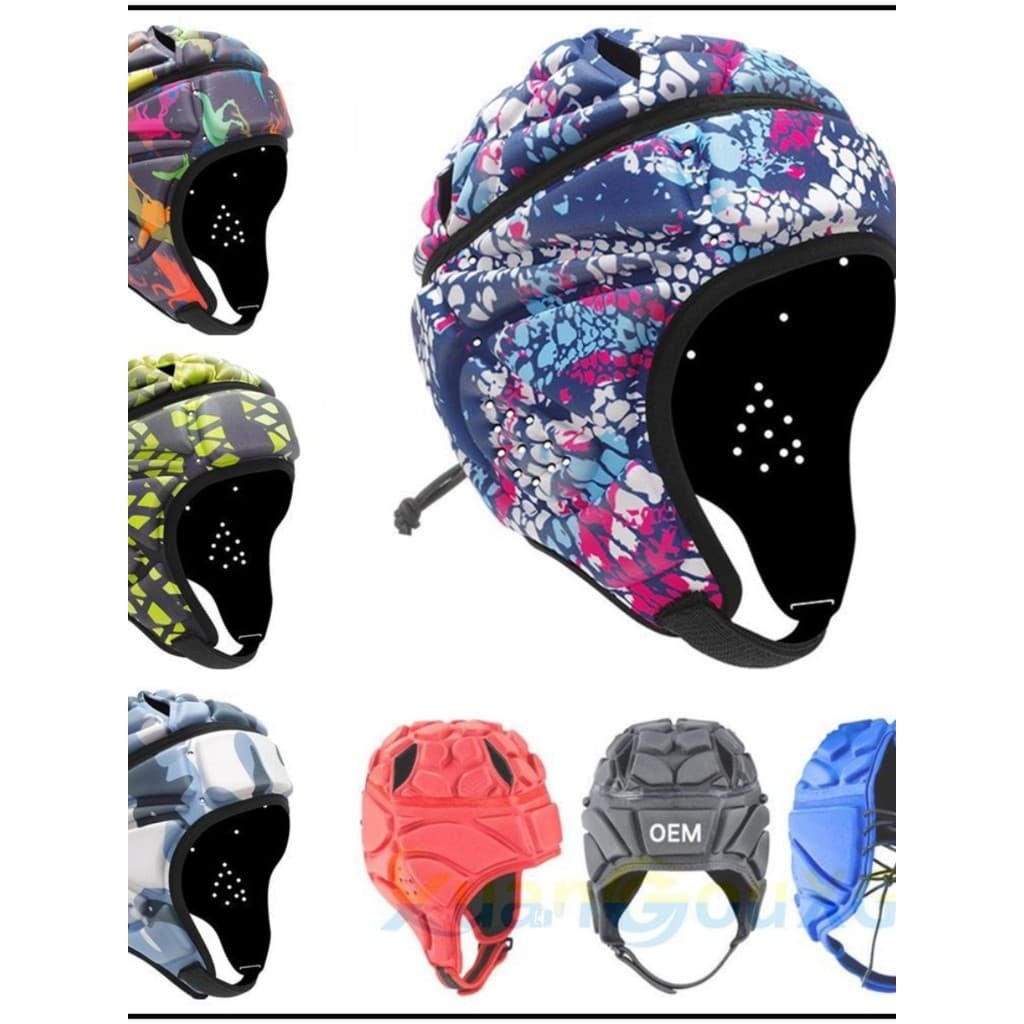 Adulto crianças capacete de Rugby futebol goleiro boné de beisebol respirável resistente ao desgaste Anti-colisão cabeça