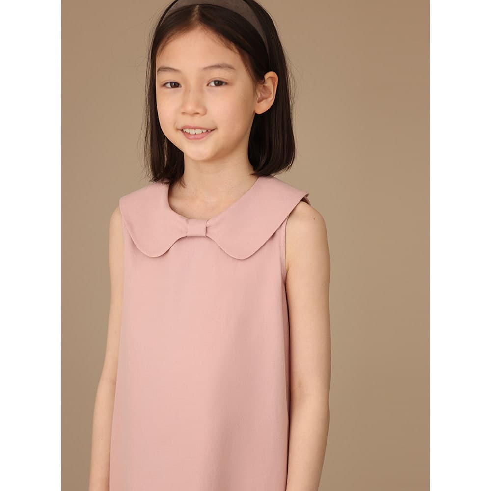 Haya roupas infantis verão novos produtos algodão amigável à pele doce arco pescoço estilo pai-filho sem mangas colete v