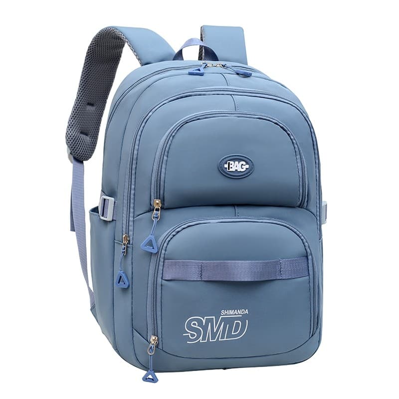Mochila Feminina escola de nylon Impermeável com bolsa anti-furto na verso de mochila(6028)