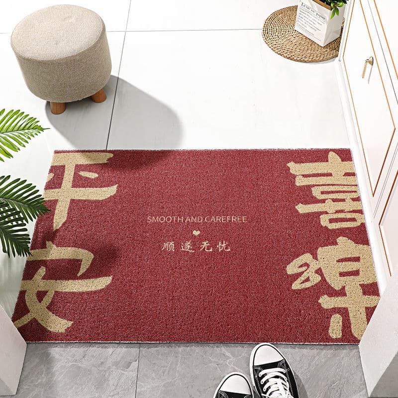 Tapetes de chão estilo chinês, porta de entrada, resistente à sujeira, influenciador de entrada, tapetes de porta de sol