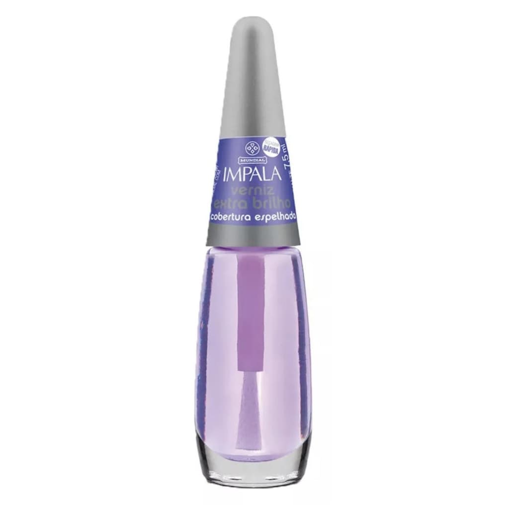 IMPALA Esmalte Verniz Extra Brilho Roxinho Secagem Rápida Longa Duração Original Manicure Pedicure