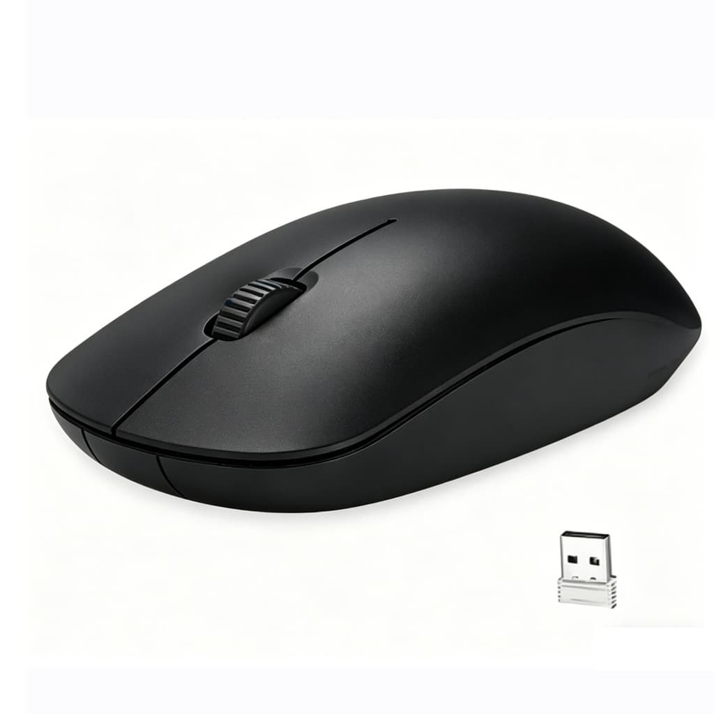 Mouse sem fio via Bluetooth + receptor 2.4 GHz, cores vibrantes, compatível com computador, notebook e celular.