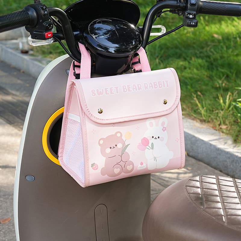 Bolsa De Armazenamento Suspensa Para Veículo Elétrico , Frontal De Grande Capacidade e-bike , Motocicleta tr