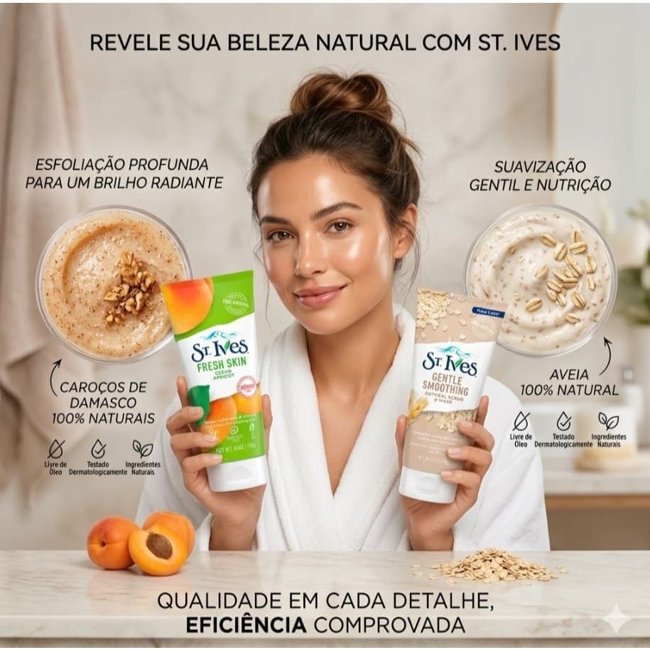 Esfoliante St. Ives Corporal e Facial - 2 unidades