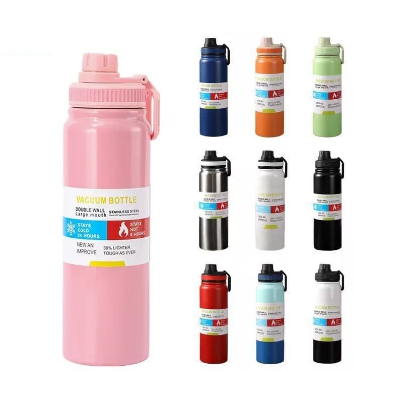 Garrafa Térmica 800ml garrafa espacial Quente  Frio Com Isolamento De Grande Capacidade Inox Térmica