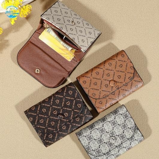 Bolsa De Moedas Com Letras De Coração-Fofa Para Mulheres E Meninas