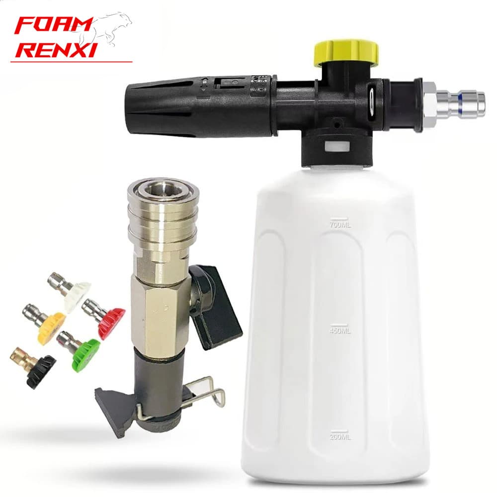 Kit De Válvula De Esfera De Lavagem De Alta Pressão 1/4 " Conector Rápido Compatível Com Mangueira De 8 Mm/8.5/9 Interru