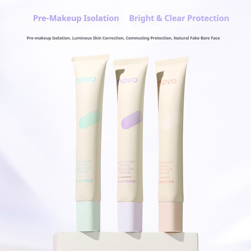 Novo base creme sem rosto creme maquiagem Primer três-em-um corretivo hidratante reparação base iluminando o tom da pele