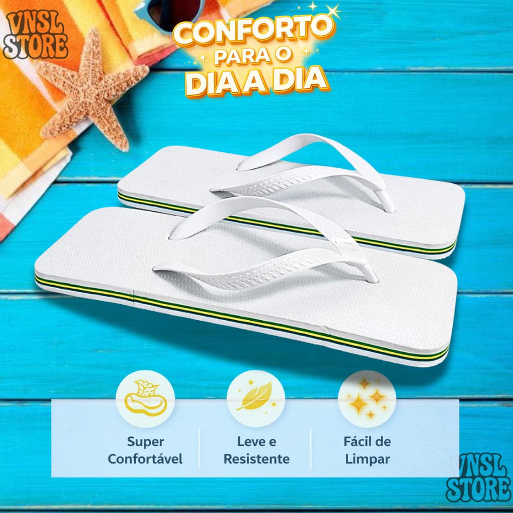 Chinelo Quadrado Masculino e Feminino Sandália Leve Macia Para Dia a Dia
