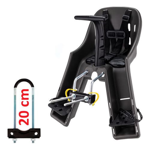 Cadeirinha Infantil Dianteira Para Bicicleta Kalf Baby Bike Preta Segurança Preto