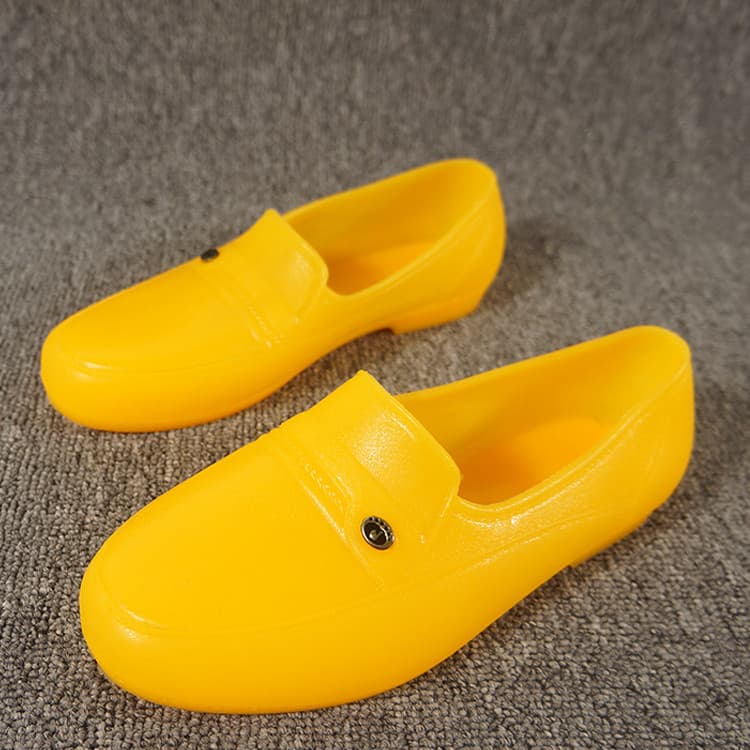 ☔️ Sapatos Amarelos Antiderrapantes Para Temporada Chuvosa | Calçados De Trabalho Construção Resistente , Envio Rápido