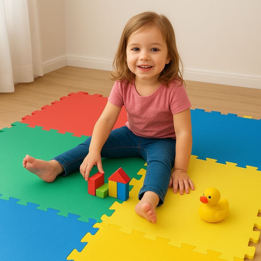 Piso EVA Tatami Central Espumas 50x50x1cm – Antiderrapante, Alta Densidade