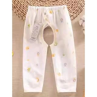 Verão bebê puro algodão calças abertas casa calças de pijama do bebê da criança casa calças infantis calças compridas ca
