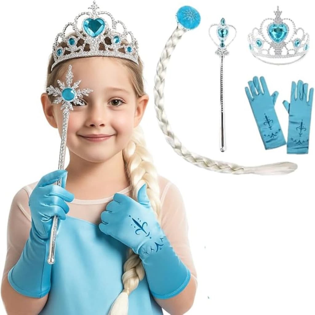 Kit Fantasia Princesa Do Gelo Infantil Frozen