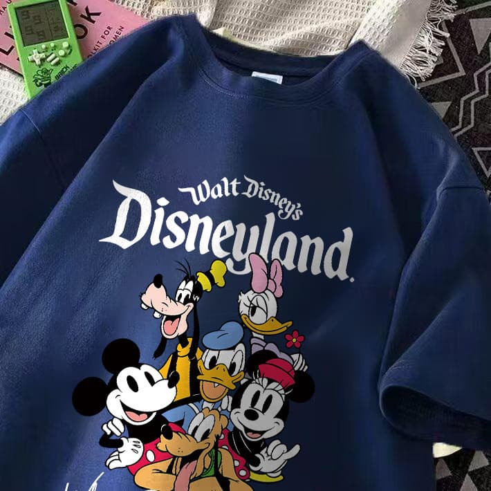 velsiss Camiseta fashion com estampa Mickey Mouse Disney Camiseta Unissex de alta qualidade oversize 928
