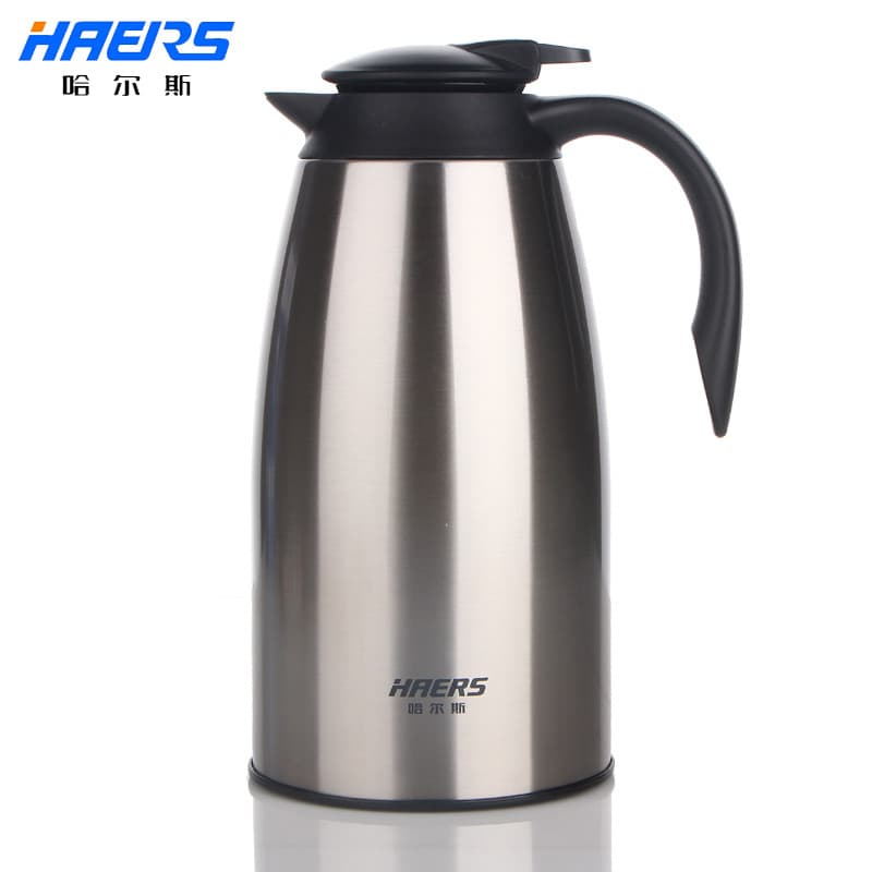 Hals garrafa térmica doméstica garrafa térmica casa pote vácuo garrafa térmica de aço inoxidável cafeteira 2L