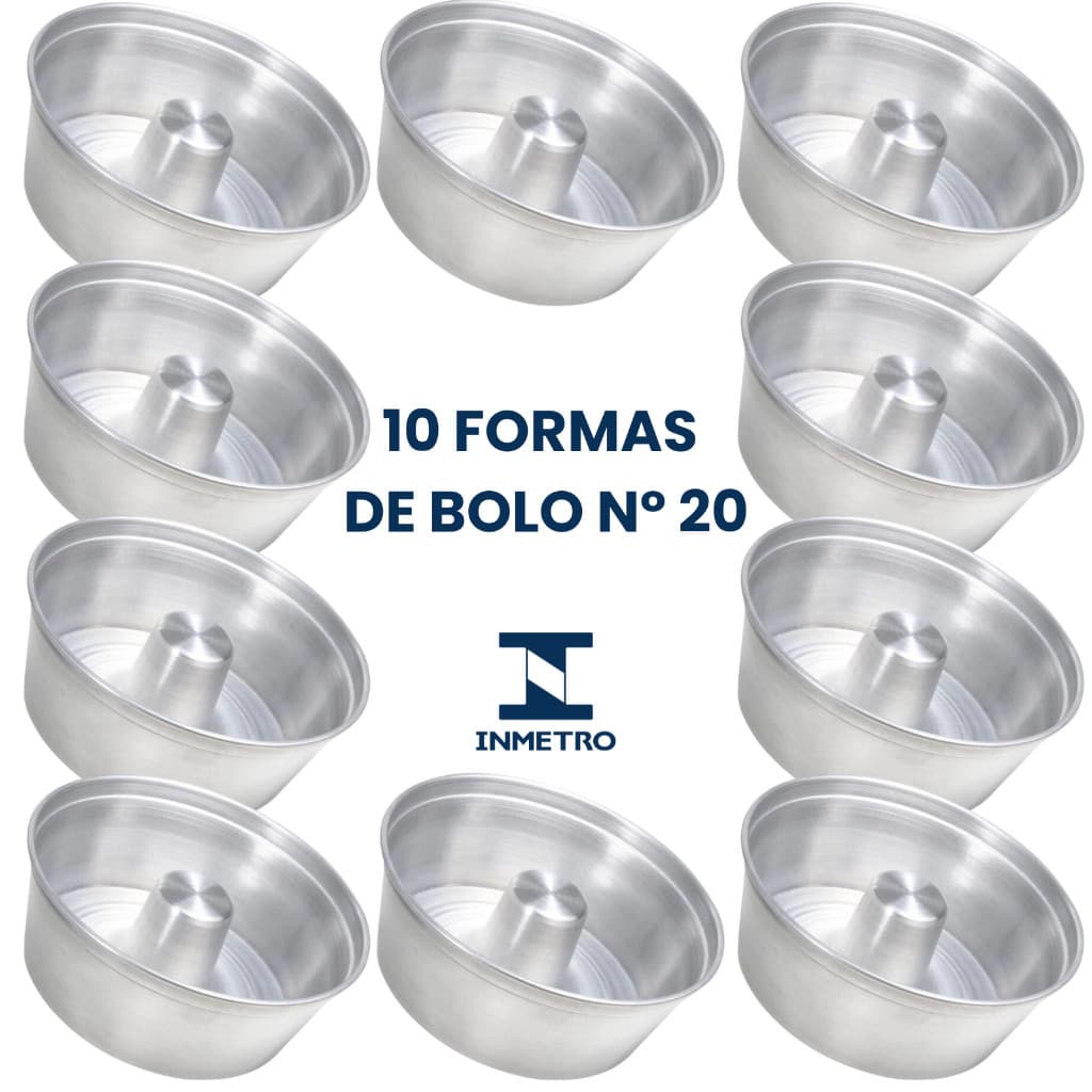 Forma Redonda 20cm para Bolo Caseiro Alumínio Durável