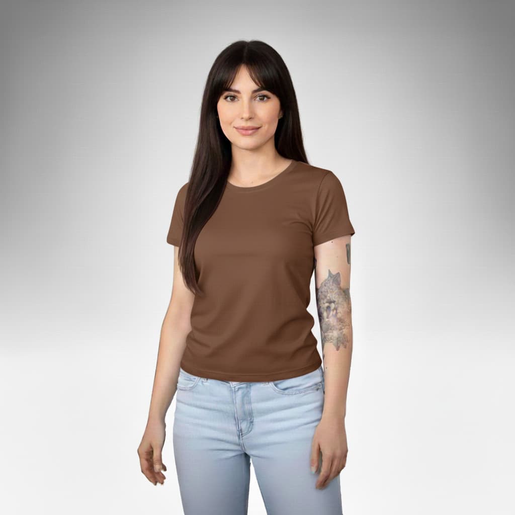Kit 3 Baby Look Femininas 100% Algodão – Básicas Premium