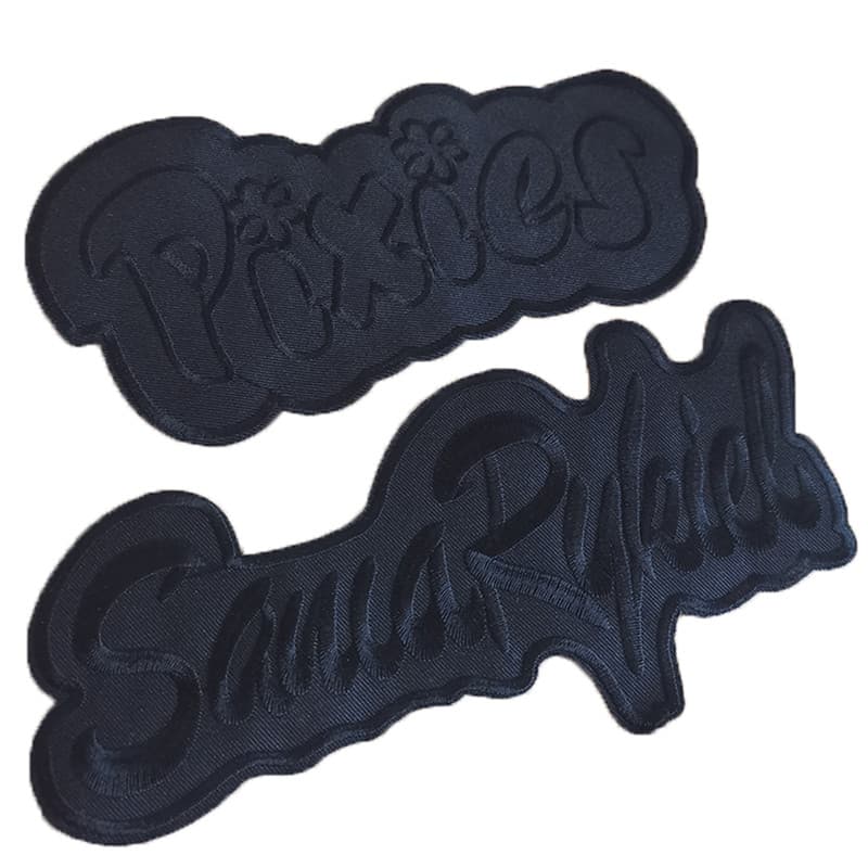 Extra grande puro preto pano adesivos roupas calças reparação bordado adesivos buraco engomar remendo adesivos letras bo