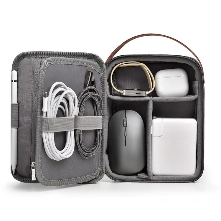 Bolsa de armazenamento de acessórios digitais, carregador de cabo de dados, fone de ouvido Bluetooth, Mouse, organizador