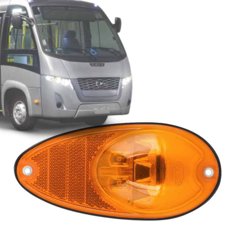 LANTERNA LATERAL LED POSIÇÃO E SETA P/ MICRO ONIBU ONIBUS TIPO MARCOPOLO MASCARELLO NEOBUS CAIO