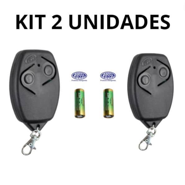 Kit 2 Unidades de Controle Remoto de Portão Rossi 433mhz
