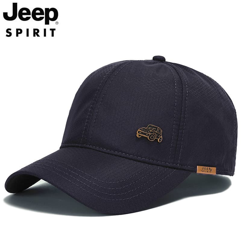 JEEP JEEP Boné de beisebol à prova d'água de secagem rápida Boné masculino feminino Casual chapéu de sol ao ar livre CA0