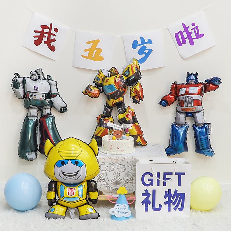 Genuíno Bumblebee Optimus Prime transformadores alienígena Peppa escavadeira crianças dos desenhos animados filme de alu