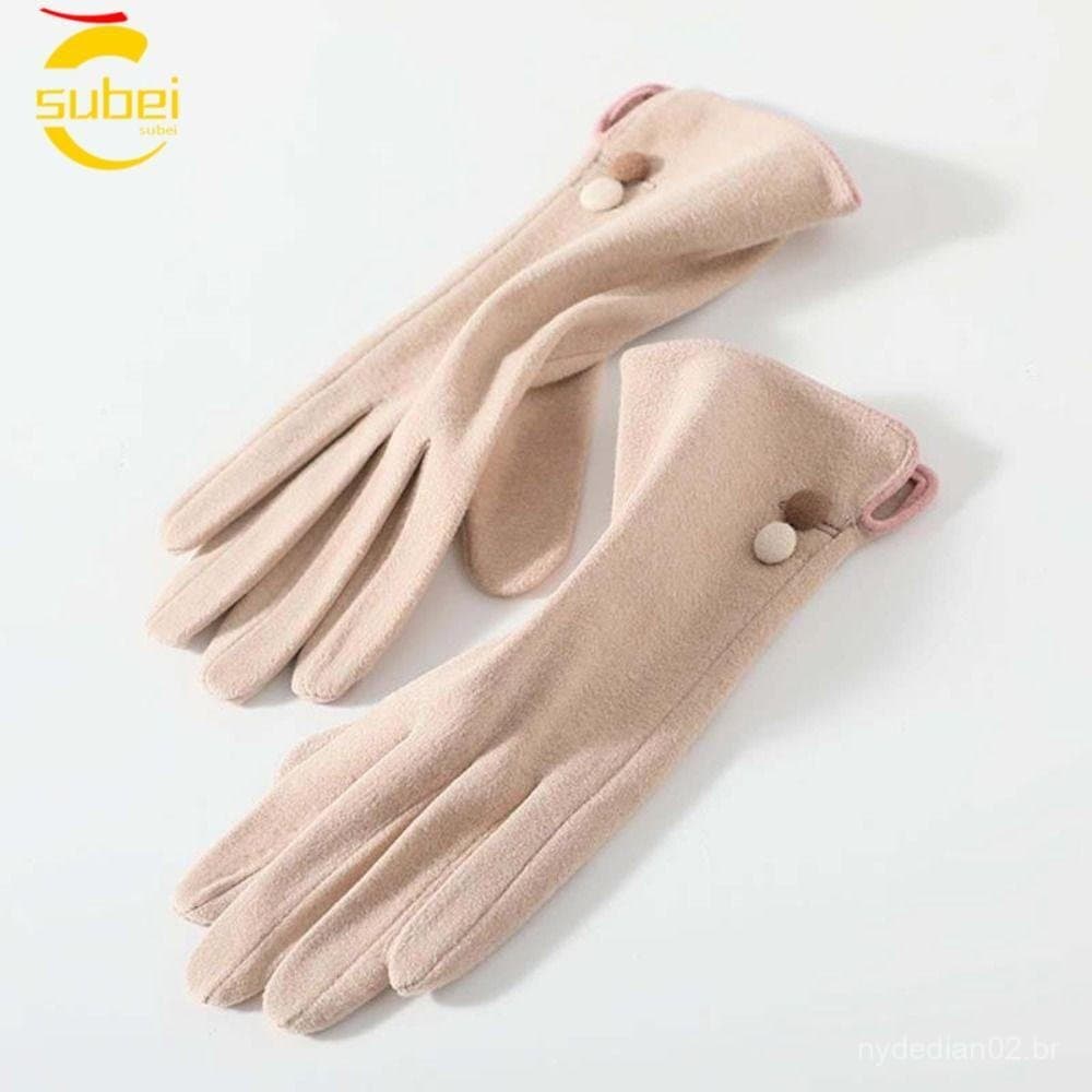 SUBEI Luvas Quentes Femininas , Modernas Para Clima Frio Com Tela Sensível Ao Toque , Forro Quente De Inverno