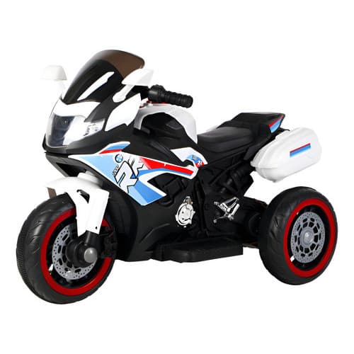 Mini Moto Esportiva Elétrica Infantil Branco 127/220v