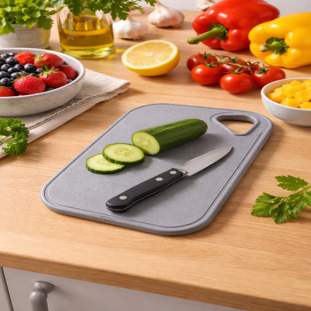 Mini Tabua de Corte de Frutas e Legumes