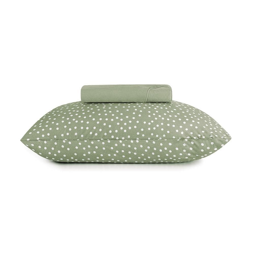 Jogo de Cama Solteiro King Altenburg Malha Fio Penteado Bits Verde