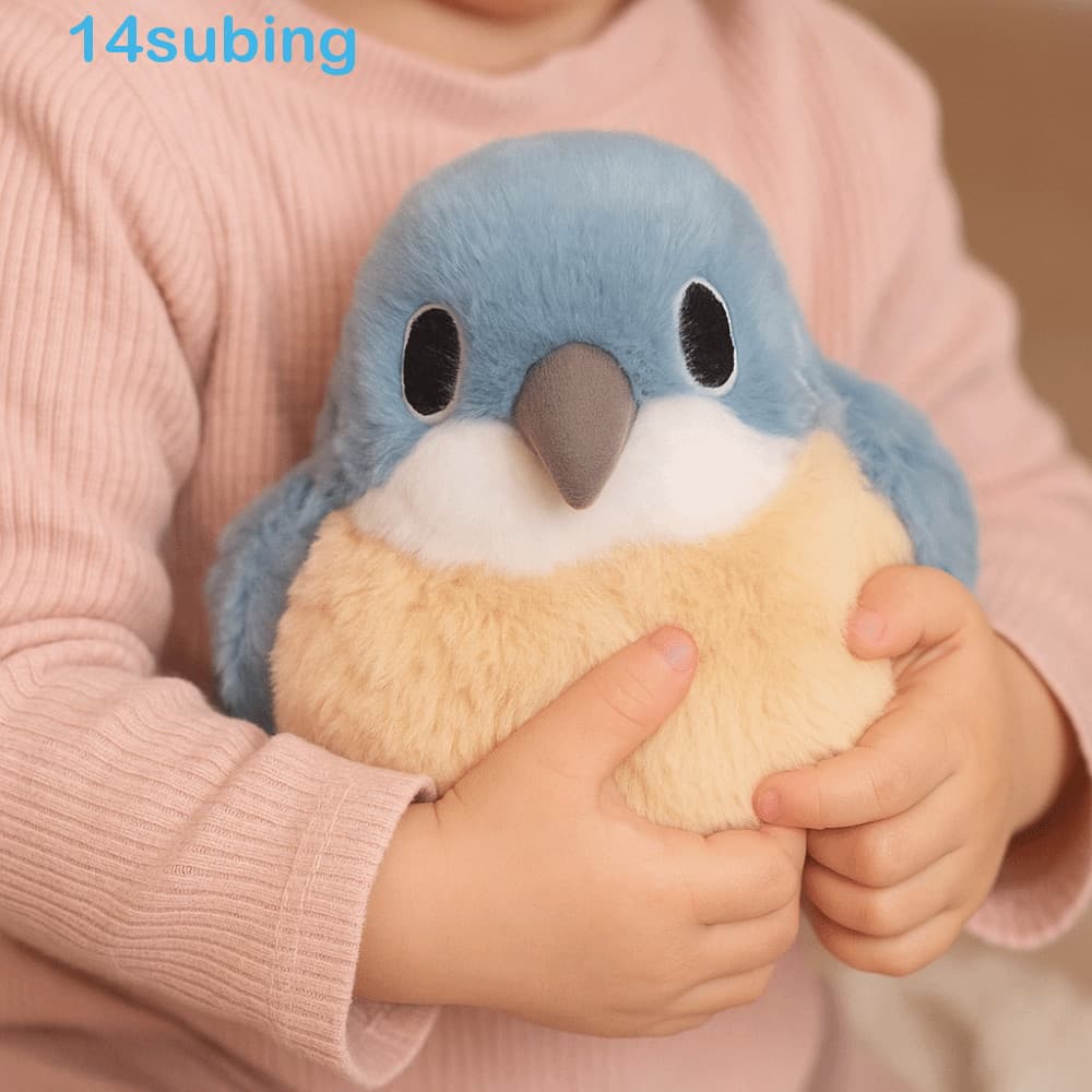 SUBING Brinquedos De Pelúcia De Pássaro De Sol Verde , Brinquedo Coleção De Algodão PP , Pássaros De Animais Macios